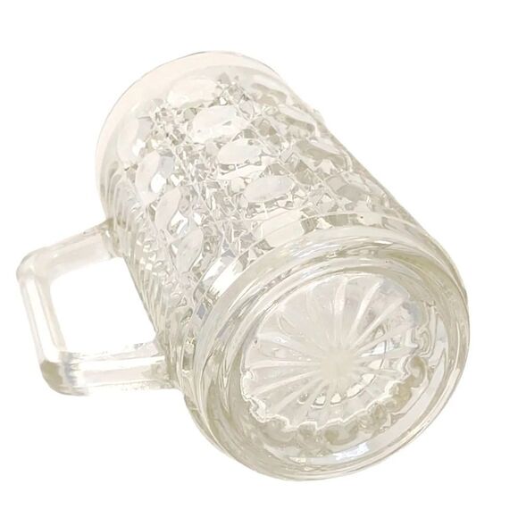 Glass Pitcher Federal Indiana Windsor Cane 16 oz - Picture 4 of 12